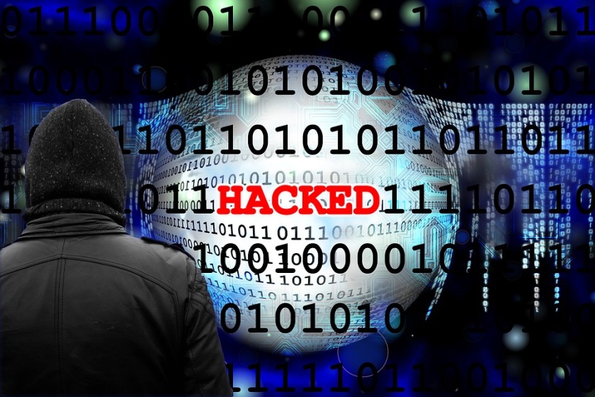 Hacked Hack Digits Binary Cyber Data Black